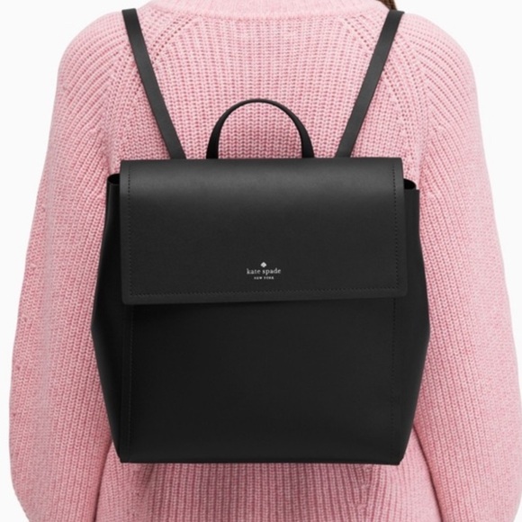 kate spade Handbags - kate spade Black Smooth Leather Backpack